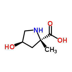 (4R)-4-Hydroxy-2-methyl-L-proline Structure