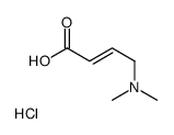 4-(DiMethylaMino)-2-butenoic acid hydrochloride Structure