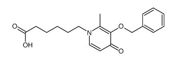 6-(2-methyl-4-oxo-3-phenylmethoxypyridin-1-yl)hexanoic acid结构式