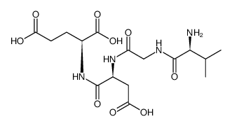 L-Glutamic acid, L-valylglycyl-L-α-aspartyl Structure