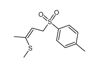 (Z)-3-(methylthio)-2-buten-1-yl p-tolyl sulfate Structure