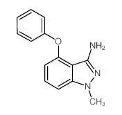 1-Methyl-4-phenoxy-1H-indazol-3-ylamine结构式
