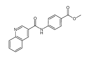 methyl 4-[(3-quinolinylcarbonyl)amino]benzoate Structure