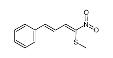 [(1E,3Z)-(4-methylsulfanyl-4-nitrobuta-1,3-dienyl)]benzene结构式