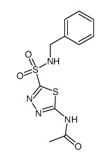 acetylamino-[1,3,4]thiadiazole-2-sulfonic acid benzylamide结构式