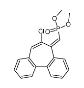 (6-Chlordibenzoheptafulven-12-yl)phosphonsaeure-dimethylester Structure