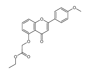 5-Ethoxycarbonylmethoxy-4'-methoxy-flavon Structure