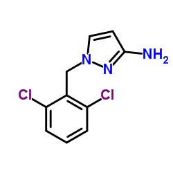 1-(2,6-DICHLORO-BENZYL)-1H-PYRAZOL-3-YLAMINE结构式