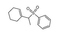 1-(cyclohexen-1-yl)-1-(phenylsulfonyl)ethane Structure