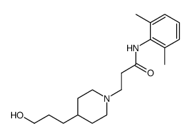 N-(2,6-Dimethyl-phenyl)-3-[4-(3-hydroxy-propyl)-piperidin-1-yl]-propionamide Structure