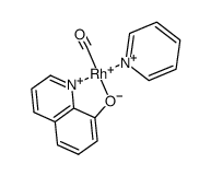 [Rh(8-oxiquinolinato)(CO)(pyridine)] Structure