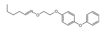 (E)-N-[2-(4-phenoxyphenoxy)ethoxy]pentan-1-imine Structure