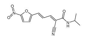 2-cyano-5-(5-nitro-furan-2-yl)-penta-2,4-dienoic acid isopropylamide结构式