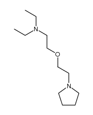 1-[2-(2-diethylamino-ethoxy)-ethyl]-pyrrolidine结构式