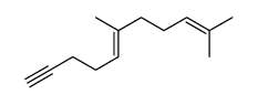 6,10-dimethylundeca-5,9-dien-1-yne Structure