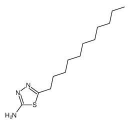 5-undecyl-1,3,4-thiadiazol-2-amine structure