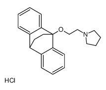 9-(2-Pyrrolidinylethoxy)-9,10-dihydro-9,10-ethanoanthracene hydrochloride结构式