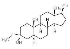 5a-Androstane-3a,17b-diol, 3-ethyl- (7CI,8CI)结构式