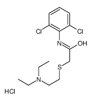 2-[(2,6-dichlorophenyl)carbamoylmethylsulfanyl]ethyl-diethyl-azanium c hloride structure