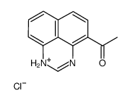 1-(1H-perimidin-1-ium-4-yl)ethanone,chloride结构式