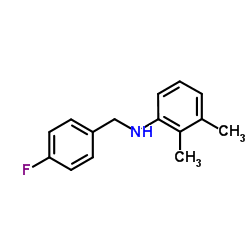 N-(4-Fluorobenzyl)-2,3-dimethylaniline结构式