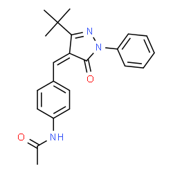 N-(4-((3-(TERT-BUTYL)-5-OXO-1-PHENYL-2-PYRAZOLIN-4-YLIDENE)METHYL)PHENYL)ETHANAMIDE picture