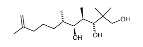 (3R,4R,5S,6S)-2,2,4,6,10-pentamethylundec-10-ene-1,3,5-triol Structure