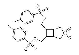 6,7-bis(4-tolylsulfonyloxymethyl)-3-thiabicyclo(3.2.0)heptane 3,3-dioxide结构式