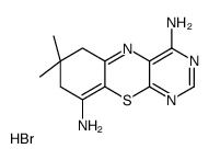 7,7-dimethyl-6,8-dihydropyrimido[4,5-b][1,4]benzothiazine-4,9-diamine,hydrobromide Structure