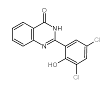 2-(3,5-二氯-2-羟基苯基)-4-喹唑啉结构式