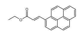 ethyl trans-3-(1-pyrenyl)propenoate结构式