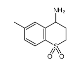 6-Methyl-4-thiochromanamine 1,1-dioxide Structure