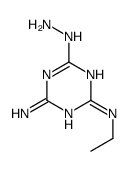 2-N-ethyl-6-hydrazinyl-1,3,5-triazine-2,4-diamine结构式