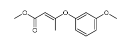3-(3-methoxy-phenoxy)-crotonic acid methyl ester结构式
