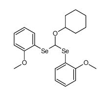 cyclohexyloxydi(2-methoxyphenylseleno)methane Structure