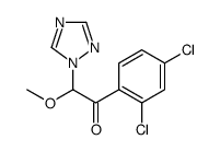 1-(2,4-dichlorophenyl)-2-methoxy-2-(1,2,4-triazol-1-yl)ethanone Structure
