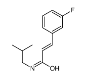 3-(3-fluorophenyl)-N-(2-methylpropyl)prop-2-enamide结构式