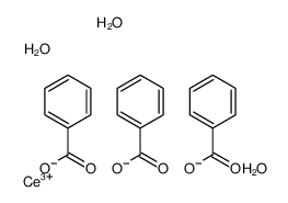 cerium(3+),tribenzoate,trihydrate结构式