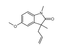 3-allyl-1,3-dimethyl-5-methoxy-2-oxo-1,3-dihydroindole Structure