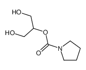 1,3-dihydroxypropan-2-yl pyrrolidine-1-carboxylate Structure