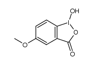 5-methoxy-1-hydroxy-1,2-benziodoxol-3(1H)-one结构式