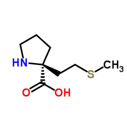 2-[2-(Methylsulfanyl)ethyl]-D-proline Structure