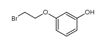 3-(2-bromoethoxy)phenol结构式