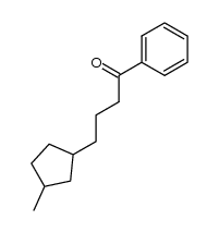 4-(3-methylcyclopentyl)-1-phenylbutan-1-one结构式