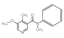 5-甲氧基-N,4-二甲基-N-苯基烟酰胺结构式