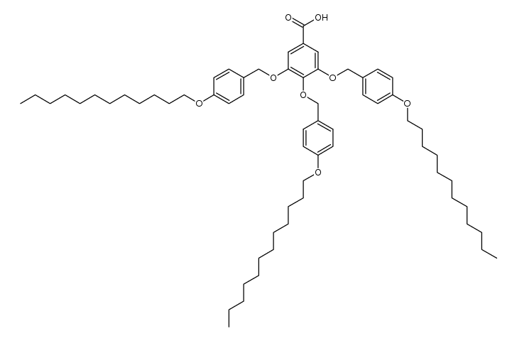 3,4,5-tris[(4-dodecyloxy)benzyloxy] benzoic acid Structure