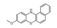 9-methoxy-12H-benzo[a]phenothiazine结构式