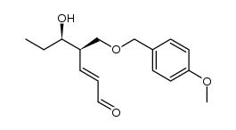(4R,5R,E)-5-hydroxy-4-(((4-methoxybenzyl)oxy)methyl)hept-2-enal Structure