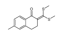 2-(Bis-methylsulfanyl-methylene)-6-methyl-3,4-dihydro-2H-naphthalen-1-one结构式