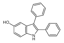 2,3-diphenyl-1H-indol-5-ol Structure